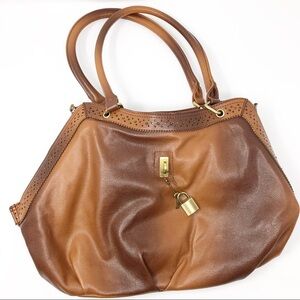Levive Brown Faux Leather Purse